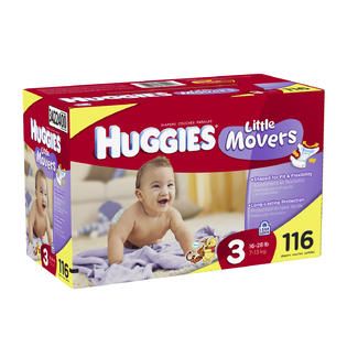 Huggies  Little Movers Diapers, Size 3, 116ct