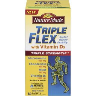 Nature Made Triple Flex Glucosamine Chondroitin With Vitamin D, 80ct