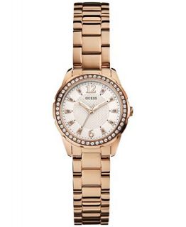 GUESS Womens Rose Gold Tone Bracelet Watch 27mm U0445L3   Watches
