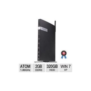 Asus Eee Box EB1033 B048E Desktop PC with Intel Atom D2550 Dual Core Processor, 2GB Memory, 320GB Hard Drive and Windows 7 Home Premium (Monitor Not Included)
