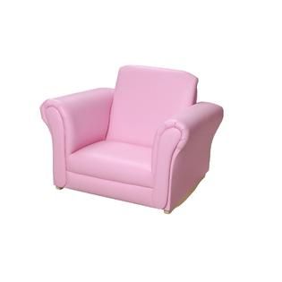 Gift Mark Gift Mark Pink Upholstered Rocking Chair   Baby   Baby
