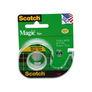 Scotch 3/4 in x 25 ft Clear Packing Tape with Dispenser