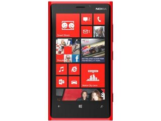 Nokia Lumia 920 5MP, 3G(850/900/1900/2100), Wi Fi,  MS Win. Quad Band Unlocked Phone (Red)