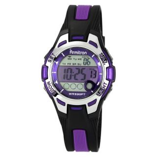 Womens Armitron Sport Digital Chronograph Watch   Purple
