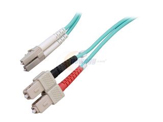 Link Depot FOM5A LCSC 2 6.6 ft. (2m) 10 Gb Multimode 50/125 Duplex LSZH LC   SC Fiber Patch Cable M M