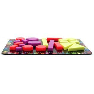 Trademark Games  22 Piece Colorful Geometric Shaped Magnet Set with