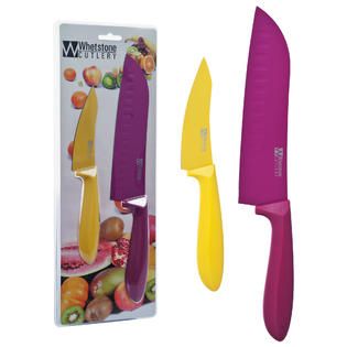 Whetstone 2 Piece Kitchen Knife Set   Paring and Santoku   Home