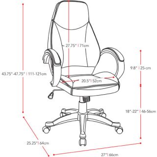BIFMA Workspace High Back Executive Office Chair by CorLiving