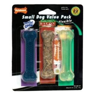 Nylabone  Small Dog Value Pack, Petite Size, 3 each [1.4 oz (40 g)]