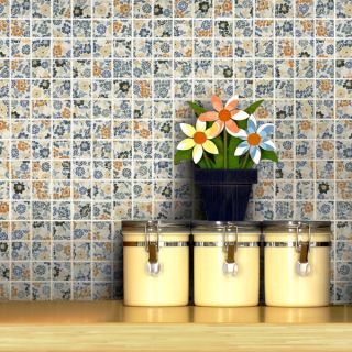 SomerTile 12x12 inch Spring Flora Porcelain Mosaic Floor and Wall Tile