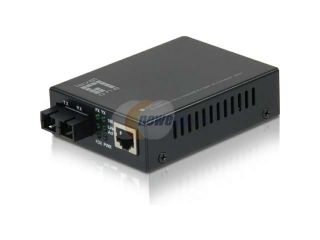 Open Box LevelOne FVT 2201 10/100BASE TX to 100BASE FX SMF SC Mini Media Converter, 20km