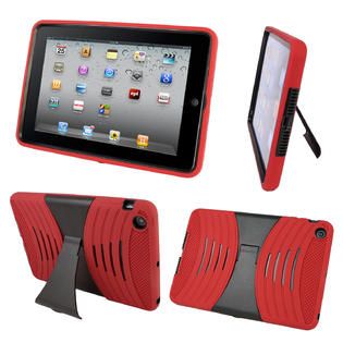 Natico iPad Mini Hard Case w/Stand, Black /Red   TVs & Electronics