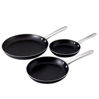 Farberware 8 in. 10 in. and 11 in. Skillet Kitchen Ease 3 Piece Set in Gray 20065