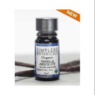 Essential Oil Vanilla Absolute Organic Simplers Botanicals 5 ml Liquid
