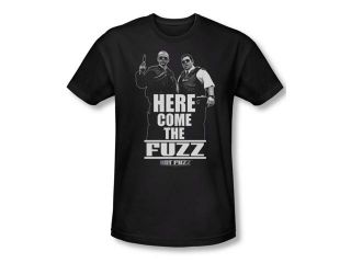 Hot Fuzz Here Come The Fuzz Mens Slim Fit Shirt