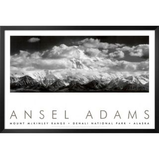 Art   Mt. McKinley Range by Ansel Adams Framed Print