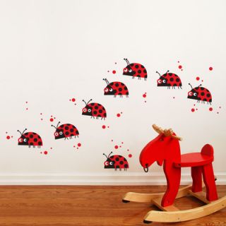 ADZif Piccolo Ladybug Parade Wall Decal