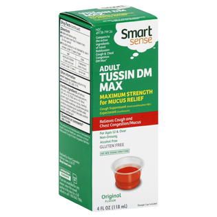Smart Sense Tussin DM, Adult, Max, Original Flavor, 4 fl oz (118 ml