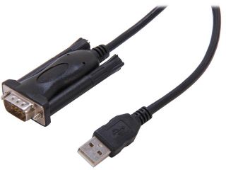 C2G Model 26887 5 ft Trulink USB to DB9 Male Serial Adapter Cable M M