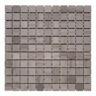 Solistone Haisa Marble Dark 12 in. x 12 in. x 6.35 mm Marble Mesh Mounted Mosaic Tile (10 sq. ft. / case) HGRY DP 01