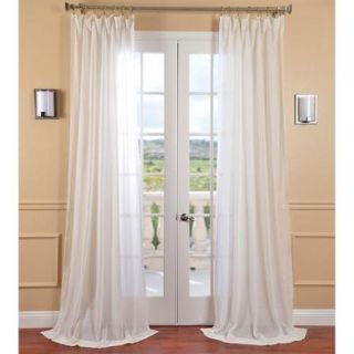 EFF Gardenia Faux Linen Sheer Curtain Panel 108 Inch