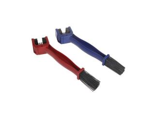 Cycling Motorcycle Bicycle Chain Crankset Brush Cleaner Cleaning Tool Red