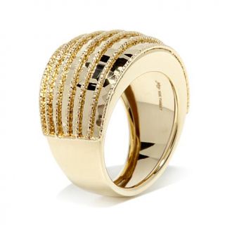 Michael Anthony Jewelry® 10K Ribbed Cigar Style Band Ring   7695930