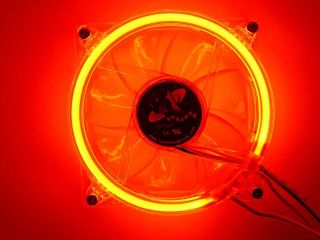 LOGISYS Computer CCF80RD 80mm Red LED Case Cooling Fan