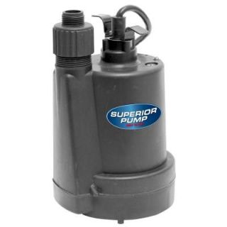 Superior Pump 1/5 HP Submersible Thermoplastic Utility Pump 91025
