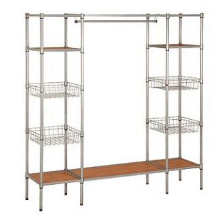 Honey Can Do Freestanding Steel Closet with Basket Shelves alternate