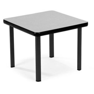 OFM End Table with 4 Legs, Cherry/Black