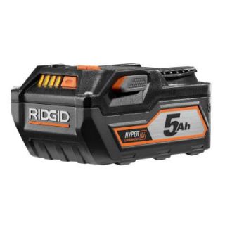 RIDGID 18 Volt 5.0Ah High Capacity HYPER Lithium Ion Battery AC840089