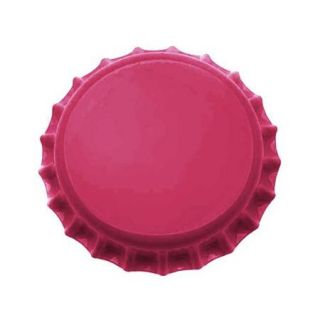 New Magenta Pink Crown Bottle Caps Craft Scrapbook Jewelry No Liners (50)