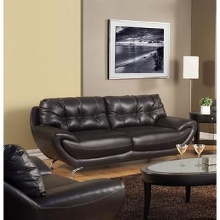 Furniture of America Rexwell Modern Leatherette Sofa   Home
