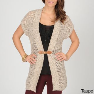 AnnaLee + Hope Womens Crochet Sweater with Buckle  