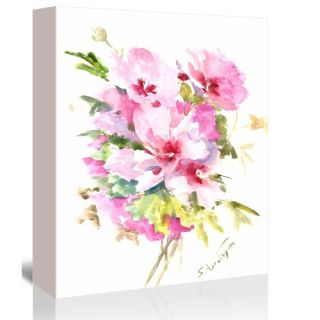 Rose Of Sharon Painting Print on Gallery Wrapped Canvas