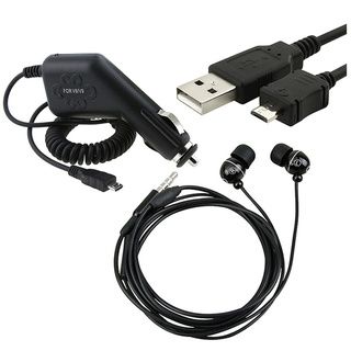 piece Headset/ Charger/ USB for Blackberry Bold
