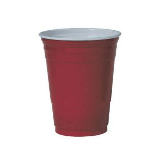 Solo Cups Plastic Party Cold Drink Cup in Red