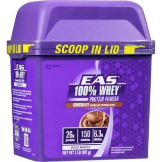EAS 100% Whey Protein Powder, Chocolate, 2 Pound (Pack of 2)