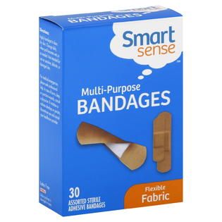 Smart Sense Bandages, Multi Purpose, Flexible Fabric, Assorted, 30