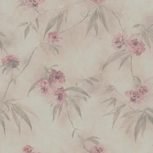 Brewster Segal Pink Textured Floral Trail Wallpaper   Tools   Painting