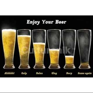 Enjoy Your Beer Poster Print (36 X 24)