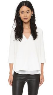 Cooper & Ella Susan Double V Blouse