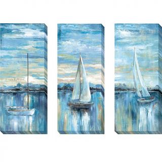 "Evening Bay" Series by Nan Gallery Wrapped Canvas Giclée Art   Set of 3   7811406