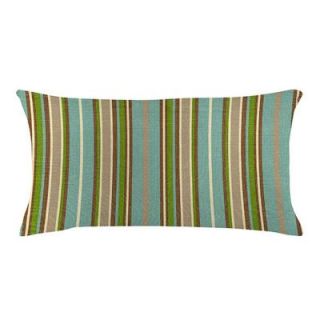 Home Decorators Collection Sunbrella Cilantro Stripe Long Outdoor Lumbar Pillow 2288510620