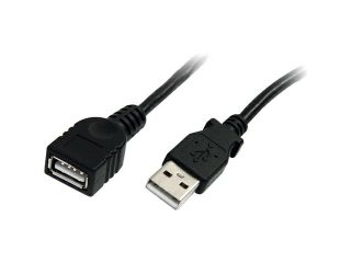 StarTech USBEXTAA10BK 10 ft. Black USB 2.0 Extension Cable A to A   M/F