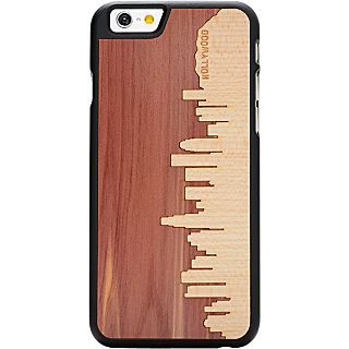Carved Wood Phone Case for iPhone 6 (Black)