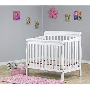 Dream On Me Dream On Me, Aden Convertible 3 in 1 Mini Crib white