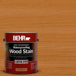 BEHR 1 gal. #ST 140 Bright Tamra Semi Transparent Waterproofing Wood Stain 307701