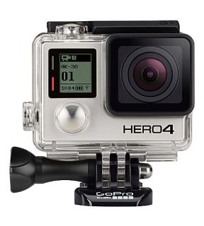 GOPRO   HERO4 Black action camera & free adhesive mounts